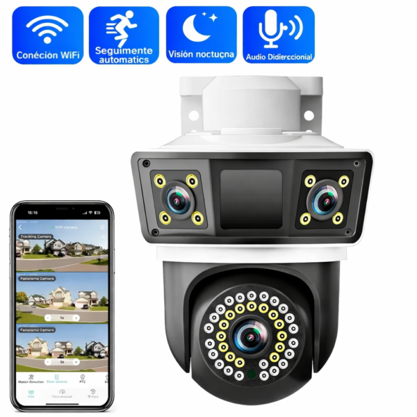 cámara de seguridad domo wifi hd
